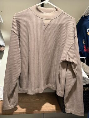 gap waffle mock neck